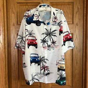Men’s Printed Button Down Collared Shirt